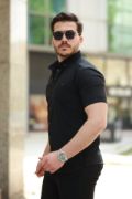 Erkek çıtçıt Düğmeli Kısa Kollu Gömlek resmi